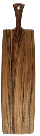 Ironwood Gourmet Tabla de remo rectangular XL, madera de acacia, 30 x 8 pulgadas