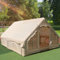Outdoor Camping Quick Setup Aufblasbares Zelt mit Pumpe, Aufblasbares Zelt mit Fenster und Tür, Pop-Up-Zelt 4 Jahreszeiten wasserdicht Winddicht, großes Luftzelt for 4-8 People