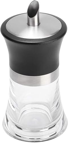 Risegun Distributeur de sucre en acrylique de 100 ml, Distributeur de Sucre, Distributeur de Sucre Moderne Avec Buse en Acier Inoxydable, Convient Pour Stocker Le Sucre Ou Le Sel Dans La Cuisine