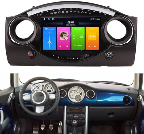 Dynavsal - Radio FM RDS, Carplay, radio de audio estéreo de repuesto para BMW Mini Cooper S R50 R52 R53 2004-2007