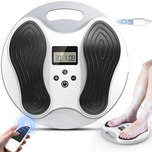 Medic Durchblutungs-stimulator Beine, Durchblutungsstimulator Füße Beine mit 4 TENS Elektroden Pads, EMS Fußmassagegerät Elektrisch Verbessert Durchblutung und Neuropathie Linderung Fußschmerzen