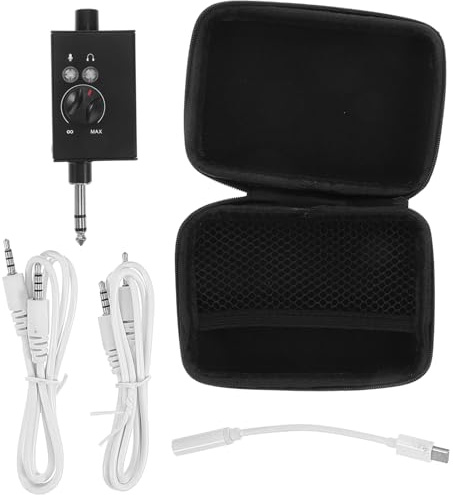 BESTonZON Mezclador De Tarjeta De Sonido Para Podcasting y Convertidor Portátil Para Pc y Teléfono Con Mesa De Sonido y Consola De Mezclas