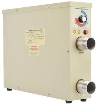 OUHFCASN 9KW Portable Electric Pool Heat Pump With Thermostatic Control Swimming Pool Water Heater For Bathtubs Spa Relaxation Efficient Heating(220,7.5kw)
