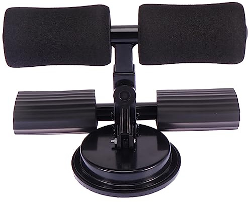 Milisten Entrenador Abdominal para Casa Ventosa y Doble Barra, Herramienta para Abdominales de Acero y Goma, Diseño Humanizado y Fácil de Instalar, Altura Ajustable 16-21cm