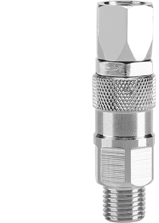 Eacam Rotación de 360 Grados, Acero Inoxidable Sólido, Articulación Giratoria de Manguera de Pistola de Pulverización sin Aire para Titán, Hecha de Acero Inoxidable para Rociador de