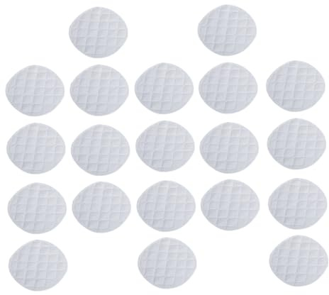Assorbilatte Riutilizzabili in Cotone Bianco, 20 Pezzi | Dopo Parto, Morbide e Protettive, per Allattamento, Assorbenti Tenuta Anti-perdita