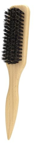 BAZEITFLOW Bartbürste für Männer aus Holz Weiche Borsten für Bartpflege und Styling Handliches Design für Reisen Geeignet für Haarschnitte und Bartreinigung