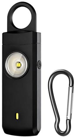 Opdestn Allarmi Personali per Donne | 130dB Forte Tipo-C Ricaricabile Attrezzatura | Portachiavi Sicurezza Per Donne,Per Passeggiate Hotel Viaggi Campeggio Ragazze Universitarie Salute Uomini Corsa
