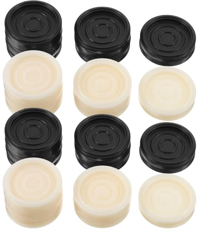Milisten 24 Backgammon Spielsteine aus Abs Kunststoff Runde Dame Spielfiguren Langlebig und Vielseitig Schachbrettzubehör für Brettspiele Geeignet für Reisen und Spielabende