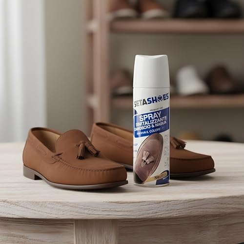 BullTek Spray Ravivant Chaussures 200 ml pour daim et nubuk, ravive la couleur, nourrit et protège, renouvellement hydrofuge, imperméabilisant respirant