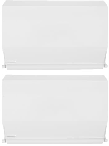 Hoement Reemplazo de la Aleta de la Puerta del Skimmer de la Piscina 19.5x13 cm en Blanco, Pack de 2 Piezas con Esponja Resistente para Mantenimiento Sencillo