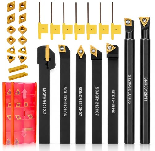 HZOUHONG 12 mm roterande mejsel med hårdmetall skärskivor set om 28