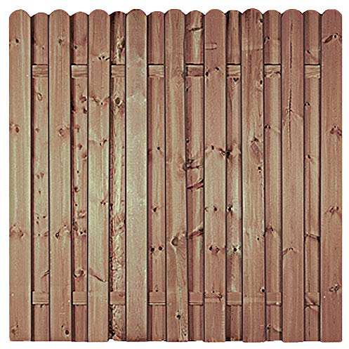Sichtschutzzaun Holz 180x180 cm – Zaunfeld aus druckimprägniertem Kiefer/Fichte, blickdichtes Zaunelement für Garten & Terrasse, Wind- und Lärmschutz „Bochum“