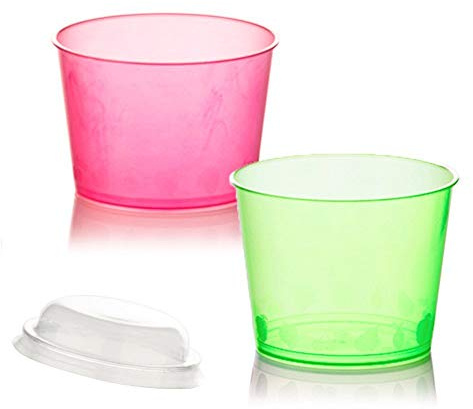 Coupes de plastique colorées CC 150 + couvercle pour MacEdonie yaourt et glaces Plastic Cup For ICE CREAM 400