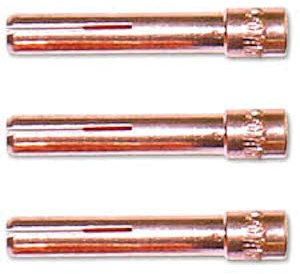 3 Stück Spannhülse Hülse 2,4 mm für WIG Schlauchpaket TIG SR17-18-26