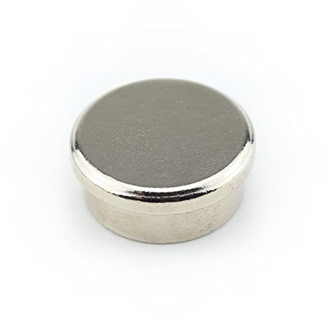 10 Neodym Stahl Memomagnete Ø 22 x 9 mm - Haftkraft ca. 7 kg -