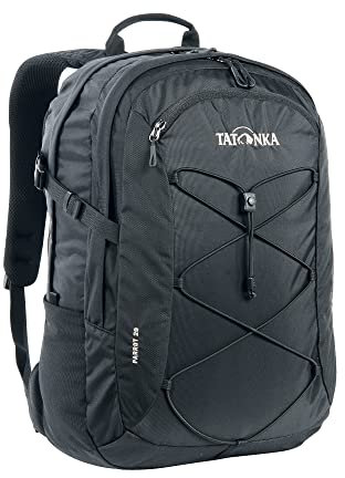 Tatonka Laptop-Rucksack Parrot 29 - Daypack mit 15 Zoll Notebookfach - bietet Platz für mehrere DIN A4-Ordner - für Damen und Herren - 29 Liter - schwarz, 48 x 34 x 13 cm