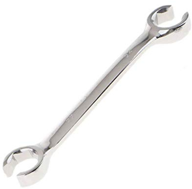 TopHomer Vogueing Tool - Llave de tubo de freno (17 x 19 mm, llave poligonal abierta, doble extremo, tuerca acampanada, para espacios difíciles de alcanzar y confinados
