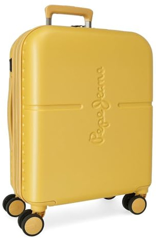 Pepe Jeans Highlight Kabinentrolley, Ocker, 40 x 55 x 20 cm, starr, ABS, integrierter TSA-Verschluss, 37 l, 2,74 kg, 4 Räder, ausziehbar, Handgepäck