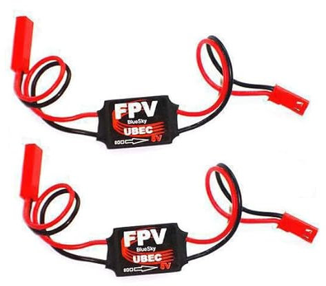 WANGCL UBEC-Modul-Servo-Netzschalter für RC Quadcopter, Flugzeug, FPV-Grafikübertragungskamera, Gimbal-Flugsteuerung, 3 A, 5 V, 2 Stück