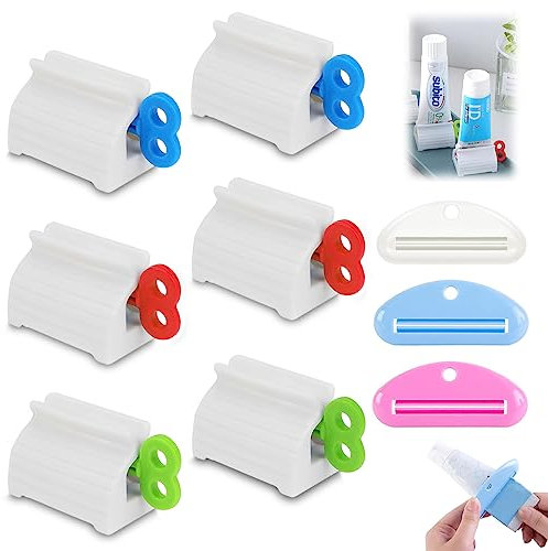 DGN 9 Stück Zahnpasta Squeezer,Zahnpastaspender,Zahnpasta Drücker,Tubenausdrücker,Zahnpasta Quetscher,Tubenquetscher für Alle Tube,Rolling Toothpaste Squeezer für Zahnpasta, Handcreme oder Senf