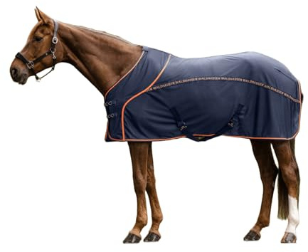 Waldhausen Sommerdecke, Nachtblau/orange, 155 cm