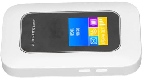 Mobiler WiFi Router mit SIM Kartensteckplatz, 3000 mAh | tragbarer 5G 4G LTE Hotspot Reise WLAN Gerät für Zuhause und im Freien unterstützt bis zu 10 Benutzer mit Firewall