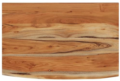 vidaXL Wandregal 70x40x3,8 cm Rechteckig Massivholz Akazie Baumkante