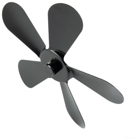 Migliora la circolazione del calore, ventola a 5 pale per stufa a legna, caminetto