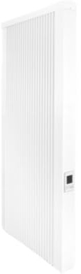eVARMO Areo Bano Up 1500 W IP24 Badheizung – Elektrische Flächenspeicherheizung mit Handtuchhalter – Digitale Thermostatsteuerung – Smart-Home-Heizung fürs Badezimmer mit Sprachsteuerung