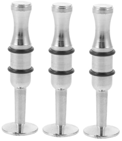 Trompetenmundstücktrainer aus Metall, Silber, 3 Stück | Ansatztraining für Anfänger und Musiker, Kontrollierte Tonführung, Modernes Design