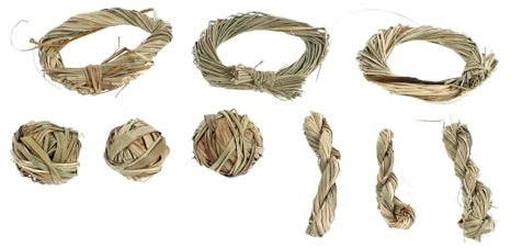 Sosoport 9stücke Teiliges Handgefertigtes Kauspielzeug Aus Naturmaterial Für Kaninchen Meerschweinchen Hamster Bissfestes Molaren-Spielzeug Zur Zahnpflege Und Zahnabrieb Langlebig Und Geruc