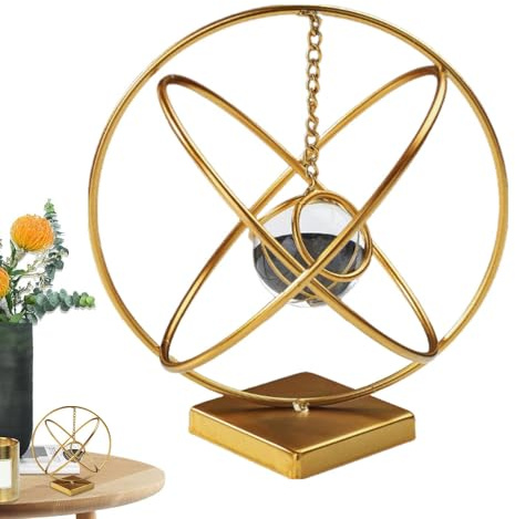 Bola de Esfera de | Bola de de Arte Abstracto - Marco geométrico de Metal, Bola de Escritorio, Bola de, decoración del hogar, Manualidades para Dormitorio