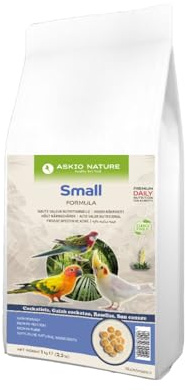 Parrot Essentials Cockatiel, Conure, Rosellas & Galah Natural Blend Complete Parrot Food Small by Askio Nature - 500gr