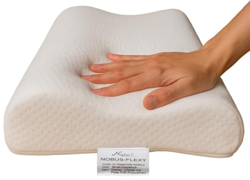 BCS Home&Sleep Nackenkissen, Orthopädisches Kissen, höhenverstellbares Kissen 50x30 cm höhenverstellbar, gegen Nackenschmerzen und Verspannungen, Tencel-Bezug waschbar & atmungsaktiv