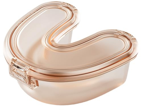 Appareil dentaire ergonomique organisé pour un rangement sûr et propre de l'orthèse et des protections pour les voyages ou la maison