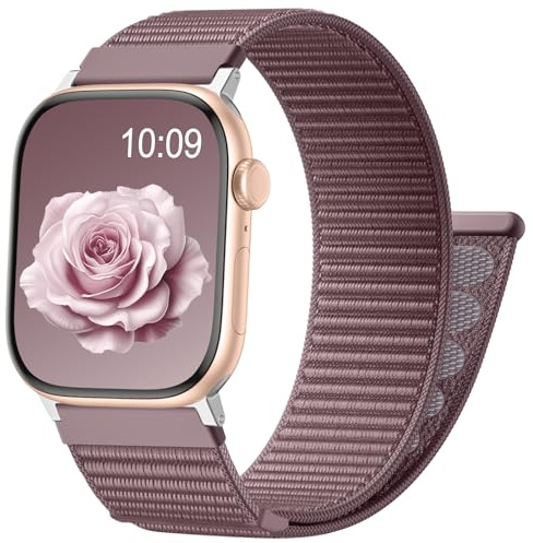 IMIVIO Nylon Bracelet Compatible avec Bracelet Apple Watch 40mm 41mm 38mm 42mm 44mm 45mm 46mm 49mm Femme Homme - Bracelets Nylon Sport Loop pour iWatch Series 11 10 9 8 7 6 5 4 3 2 1 SE Ultra