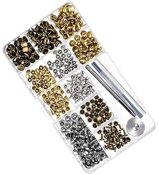 LIGHTAOTAO Juego De 240 Kit de Botones de Presión Metálicos con Herramientas de Fijación de Remaches Doble Cara para Manualidades Cuero con Caja de Almacenamiento