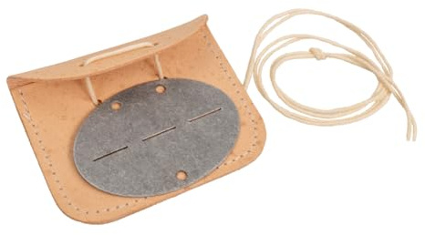 Authentische Reproduktion WW2 Bundeswehr Erkennungsmarke und Ledertasche