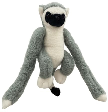 Landahl & Baumann plysch hängande rosa lemur 17/30 cm – gosedjur, hängande lejur, mjukt mjukisdjur för barn, presentidé