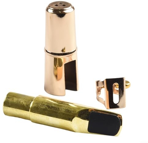 Para Saxofón Alto Boquilla Ligadura Reemplazo Metal Cap Latón Parte para Saxofón Accesorios con Tamaño Compacto