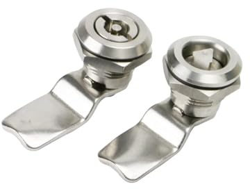 22mm Installation Power Distribution Cabinet Lock Panel Lock 304 Stainless Steel Lock Cam Cabinet Lock Tin Box 1Pcs(S Type Lock core)
