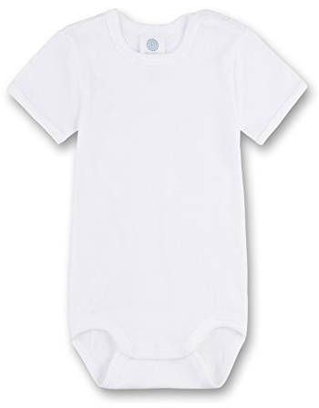 Sanetta Baby-Body kurzarm weiß | Hochwertiger und nachhaltiger Body für Babys aus Bio-Baumwolle. Baby Body