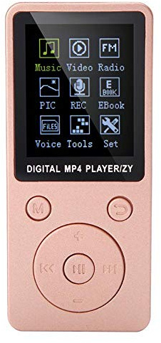 VBESTLIFE Lecteur MP4 Portable MP4 Lecteur de Musique Support Carte TF de 32 Go avec Écouteurs Lecteur MP4 de Cartes Slot pour Cartes TF avec Temps d'attente prolongé (Rose)