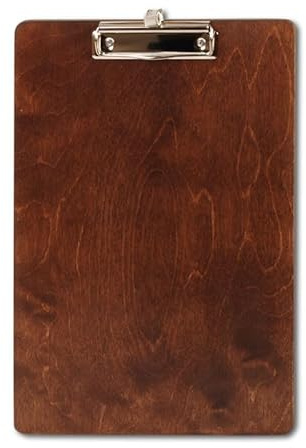 Menüboard Klemmbrett Nature Clasp Dunkel A4