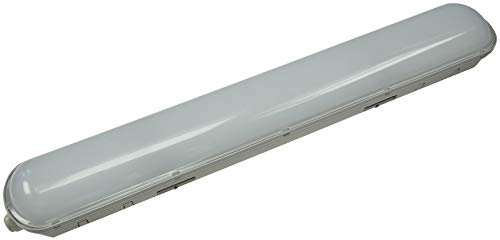 ChiliTec LED Deckenleuchte Feuchtraumleuchte mit Durchgang IP65 230V Wannen Leuchte - Beleuchtung Nass Raum Garage Carport Keller Neutralweiß - Länge 60cm