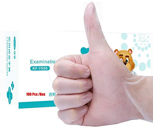 Axdwfd Guantes Desechables de nitrilo, látex, Guantes sin Polvo for el Uso médico, automotriz, Aplicaciones de Limpieza o un Tatuaje, 100 Unidades por Caja (Color : Transparent, Size : L)