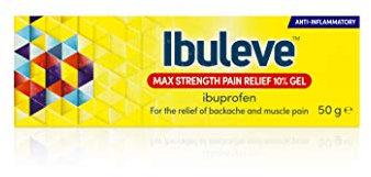 Ibuleve Max Strength Pain Relief 10% Ibuprofen Gel, Maximum Anti-Inflammatory Relief for Joint Pain, Sprains, Backache, Muscular Pains and Sports Injuries, 50 g