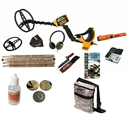 Maxxistore - Garrett ACE 400i Metal Detector Cerca metalli 55°Anniversario + 4 Matite + Sacca