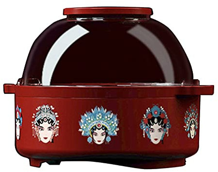 Palomiteros Máquina de palomitas de maíz para el hogar Los fabricantes de refrigerios para niños no toquen la máquina de cereales se puede explotar con horneado MáQuinas De Palomitas ( Color : Red )